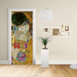 Adesivo Design porta - Klimt Il Bacio 2 - Gustav Klimt The Kiss (Lovers)Decorazione adesiva per porte