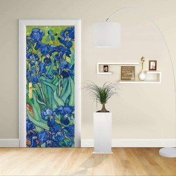 Adhésif Conception de la porte - Van Gogh Iris - Iris - Décoratifs pour portes