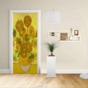 Adhesive door Design - Van Gogh Sunflowers - Decorative adhesive for doors