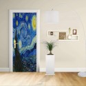 Adhesive door Design - Van Gogh - the starry Night - Decorative adhesive for doors