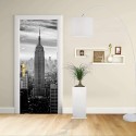 Adesivo Design porta - New York 1 - Manhattan Empire State Building - Decorazione adesiva per porte arredo casa -