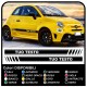 AUFKLEBER SEITLICHEN FLANKEN STREIFEN FÜR den NEUEN FIAT 500 TUNING, fiat 500 abarth nuova fiat 500