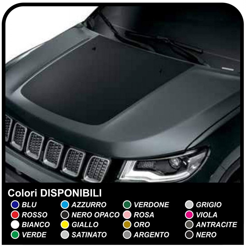 Grafic Aufkleber Motorhaube für Jeep Compass - Qualität decal sticker