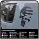 adesivi Teschio con Bandiera Americana per montante posteriore jeep renegade stickers Jeep nuova Renegade Qualità superiore