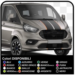 Adhesives TRANSIT M-SPORT two-tone Side and bonnet, Van graphics, van stickers decals stripes ford transit custom turneo