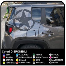 stickers ÉTOILES GRAND Effet Usé à l'arrière de la jeep renegade autocollants nouvelle Jeep Renegade de l'ARMÉE américaine 