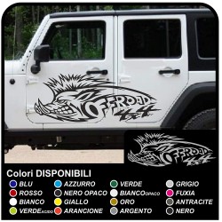 aufkleber Seitlichen wildschwein für den jeep wrangler renegade suzuki geländewagen land rover defender, nissan, offroad,