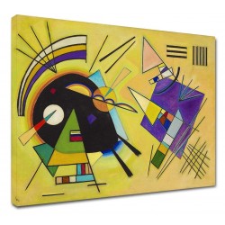 The framework Kandinsky - Black and Violet - WASSILY KANDINSKY Black and Violet - Painting print on canvas with or without frame