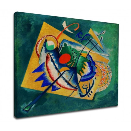 Bild, Kandinsky - Ovale, Rot - WASSILY KANDINSKY Red Oval-Rahmen-druck auf leinwand, leinwand mit oder ohne rahmen