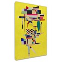 The framework Kandinsky - Painting Yellow - WASSILY KANDINSKY Yellow painting - Painting print on canvas with or without frame