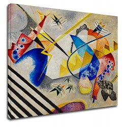 The framework Kandinsky - White Center - WASSILY KANDINSKY's White Center Painting print on canvas with or without frame