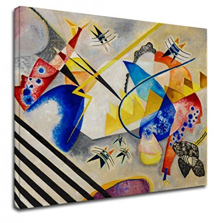 Quadro Kandinsky - Centro Bianco - WASSILY KANDINSKY White Center Quadro stampa  su tela canvas con o senza