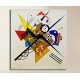 The framework Kandinsky - On White II - WASSILY KANDINSKY On White II Painting print on canvas with or without frame