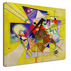 The framework Kandinsky Accompanying Yellow WASSILY KANDINSKY Yellow Accompainment Painting print on canvas with or without