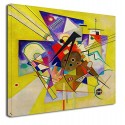 El marco de Kandinsky que Acompaña Amarillo WASSILY KANDINSKY Amarillo Accompainment Pintar imprimir en lienzo, con o sin marco