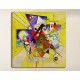 El marco de Kandinsky que Acompaña Amarillo WASSILY KANDINSKY Amarillo Accompainment Pintar imprimir en lienzo, con o sin marco