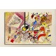 Le cadre Kandinsky - Animaux - WASSILY KANDINSKY Animaux d'impression d'Image sur la toile, avec ou sans cadre