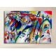 Le cadre Kandinsky - Improvisation 28 II - WASSILY KANDINSKY à l'Improvisation 28 II de la Peinture d'impression sur toile avec