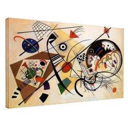 El marco de Kandinsky - Línea Ininterrumpida - WASSILY KANDINSKY Línea Ininterrumpida de Pintar imprimir en lienzo, con o sin