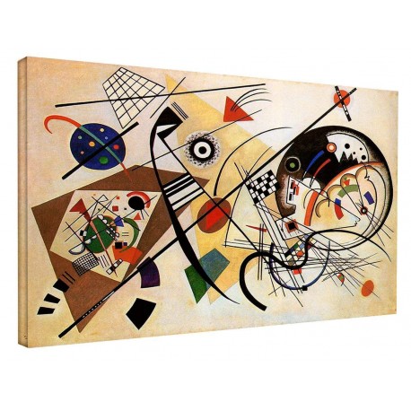 Bild, Kandinsky - kontinuums - WASSILY KANDINSKY Unbroken Line Rahmen-druck auf leinwand, leinwand mit oder ohne rahmen