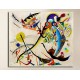 Le cadre Kandinsky - L'oiseau - WASSILY KANDINSKY à L'Oiseau de Peinture d'impression sur toile avec ou sans cadre
