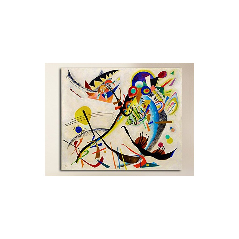 Framework on Tel Canvas Print Picture on Canvas Colorful abstraction NR 1890 