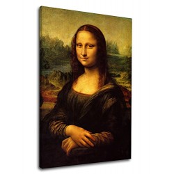 Le cadre de Leonardo Da Vinci - Mona Lisa - de Léonard de vinci La Joconde Peinture d'impression sur toile avec ou sans cadre