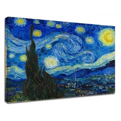 La pintura de Van Gogh Noche Estrellada - Pintar imprimir en lienzo, con o sin marco