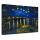 La peinture de Van Gogh - Nuit Étoilée sur le Rhône - Van Gogh Nuit Étoilée sur le Rhône, la Peinture d'impression sur toile