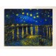 La pintura de Van Gogh Noche Estrellada sobre el Rhone - Van Gogh Noche Estrellada sobre el Ródano, Pintar imprimir en lienzo,