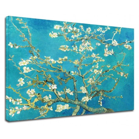 Quadro Van Gogh - Ramo di Mandorlo Fiorito - Quadro stampa su tela canvas con o senza telaio