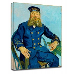 Painting Van Gogh - The Postman Joseph Roulin - Picture print on canvas with or without frame