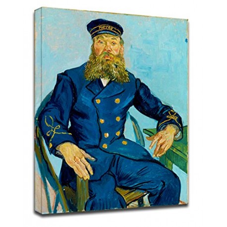Painting Van Gogh - The Postman Joseph Roulin - Picture print on canvas with or without frame