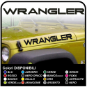pegatinas escrito WRANGLER para la campana de wrangler del jeep wrangler