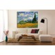 Painting Van Gogh - Wheat Field with Cypresses Painting print on canvas with or without frame