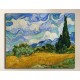 La peinture de Van Gogh - Champ de Blé avec Cyprès Peinture d'impression sur toile avec ou sans cadre