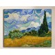 Rahmen Van Gogh - weizenfeld mit Zypressen - Bild-druck auf leinwand, leinwand mit oder ohne rahmen