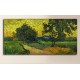 La peinture de Van Gogh - Paysage à l'aube de l'Image - impression sur toile avec ou sans cadre