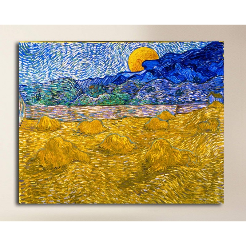 Van Gogh Salici al tramonto QUADRO SU TELA 70x50 cm STAMPA ARTE RIPRODUZIONE 