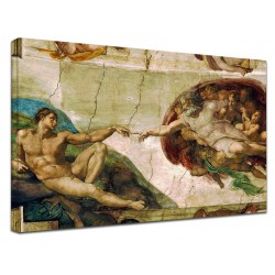 Picture Michelangelo - Creation of Adam - Michelangelo Buonarroti Painting print on canvas with or without frame