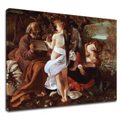 Image Caravage - le Repos pendant la fuite en Egypte - Peinture-impression sur toile avec ou sans cadre