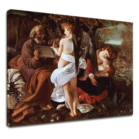 Quadro Caravaggio - Riposo durante la fuga in Egitto - Quadro stampa su tela canvas con o senza telaio