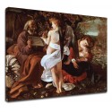Picture Caravaggio - Rest during the flight into Egypt - Painting-print on canvas with or without frame