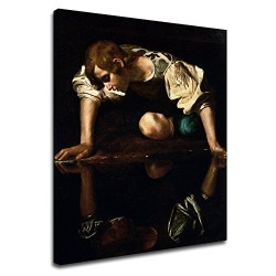 Picture Caravaggio - Narciso - Michelangelo Merisi - Picture print on canvas with or without frame