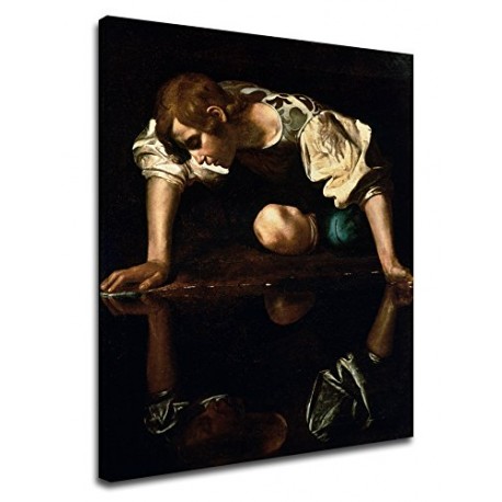 Picture Caravaggio - Narciso - Michelangelo Merisi - Picture print on canvas with or without frame