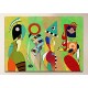 El marco de Kandinsky - Las Musas - WASSILY KANDINSKY - Pintura-impresión en lienzo con o sin marco
