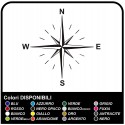 Adhesives-wind Rose Compass Sticker for SUV 4X4 motorhome, caravan and off-road Sides, the Hood Goalkeeper stickers decals