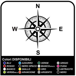 Aufkleber windrose Kompass Selbstklebende gelände-Stickers Seitenteile aufkleber