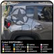 pegatinas de ESTRELLAS GRAN Efecto Desgastado en la parte trasera del jeep renegade pegatinas de nuevo Jeep Renegade EJÉRCITO
