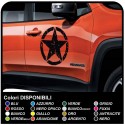 Adhesivos para la puerta del jeep renegade estrella militar efecto consumido para el Jeep renegade